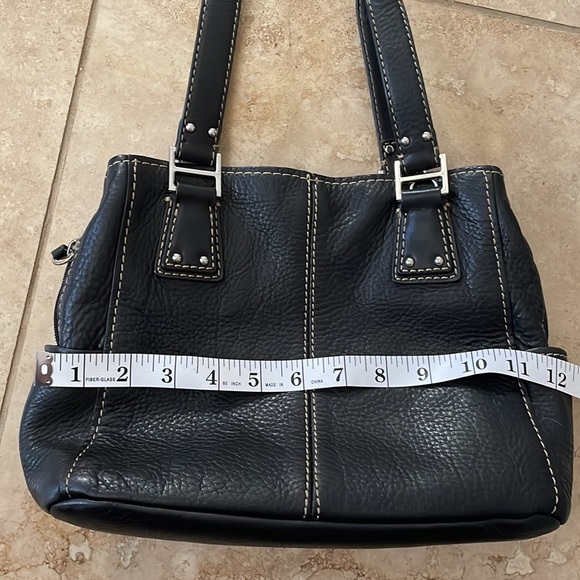 EUC Black Pebbled Leather Fossil 1954 Bag - Picture 11 of 12